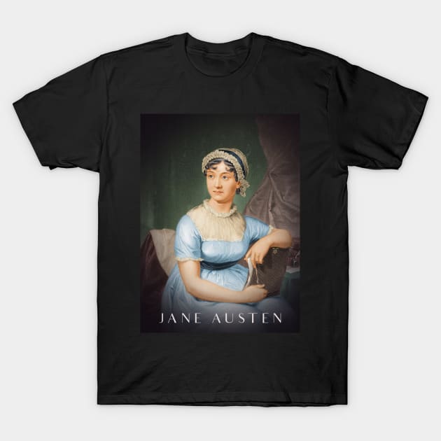 Jane Austen Portrait T-Shirt by zap